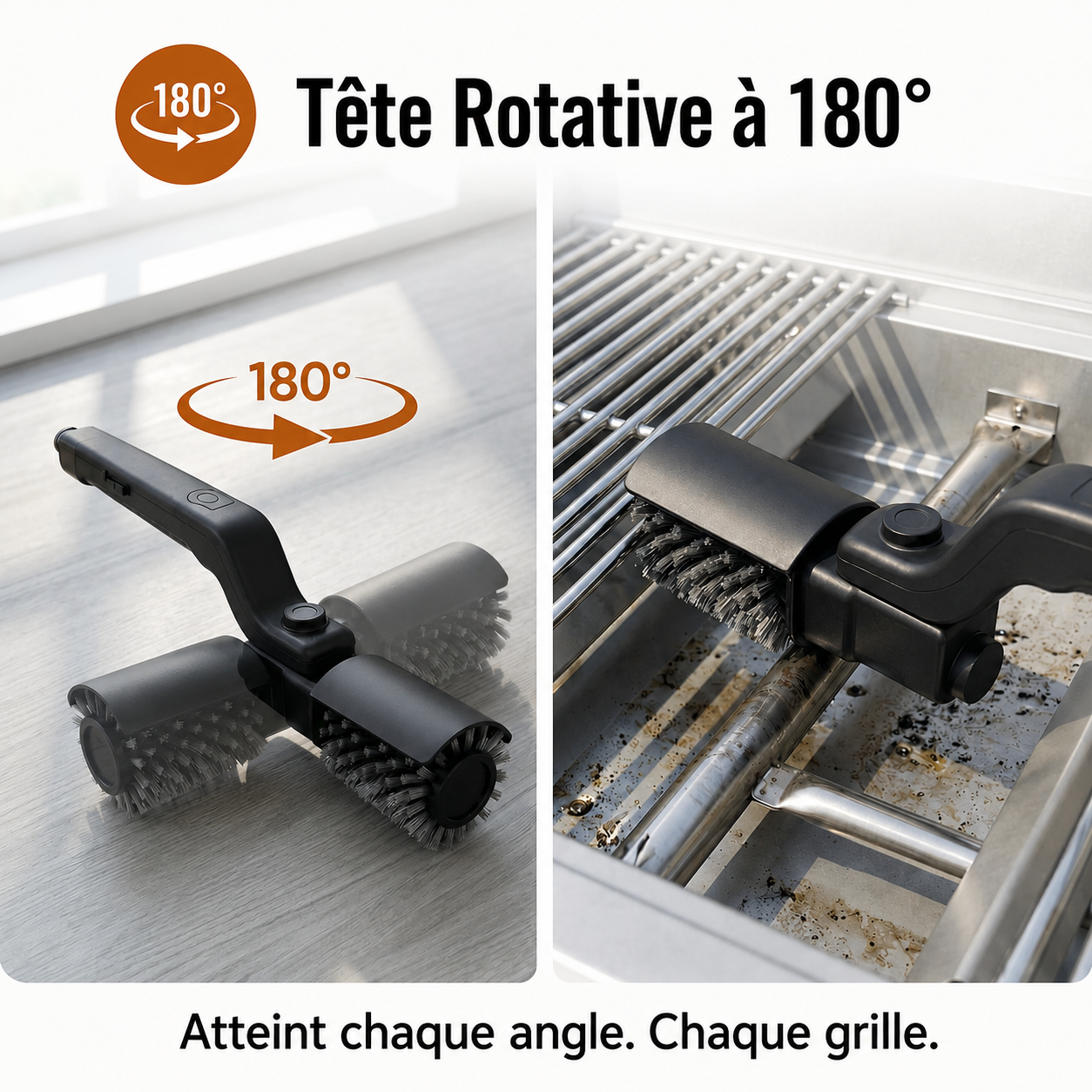 GrillFacile Pro - Brosse électrique pour barbecue